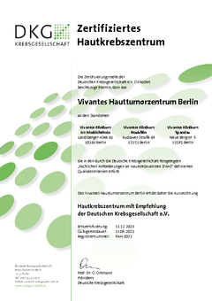 Zertifiziertes Hauttumorzentrum in Berlin