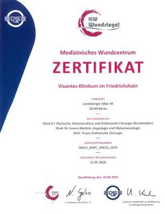Zertifikat Stationäres Wundmanagement in Friedrichshain